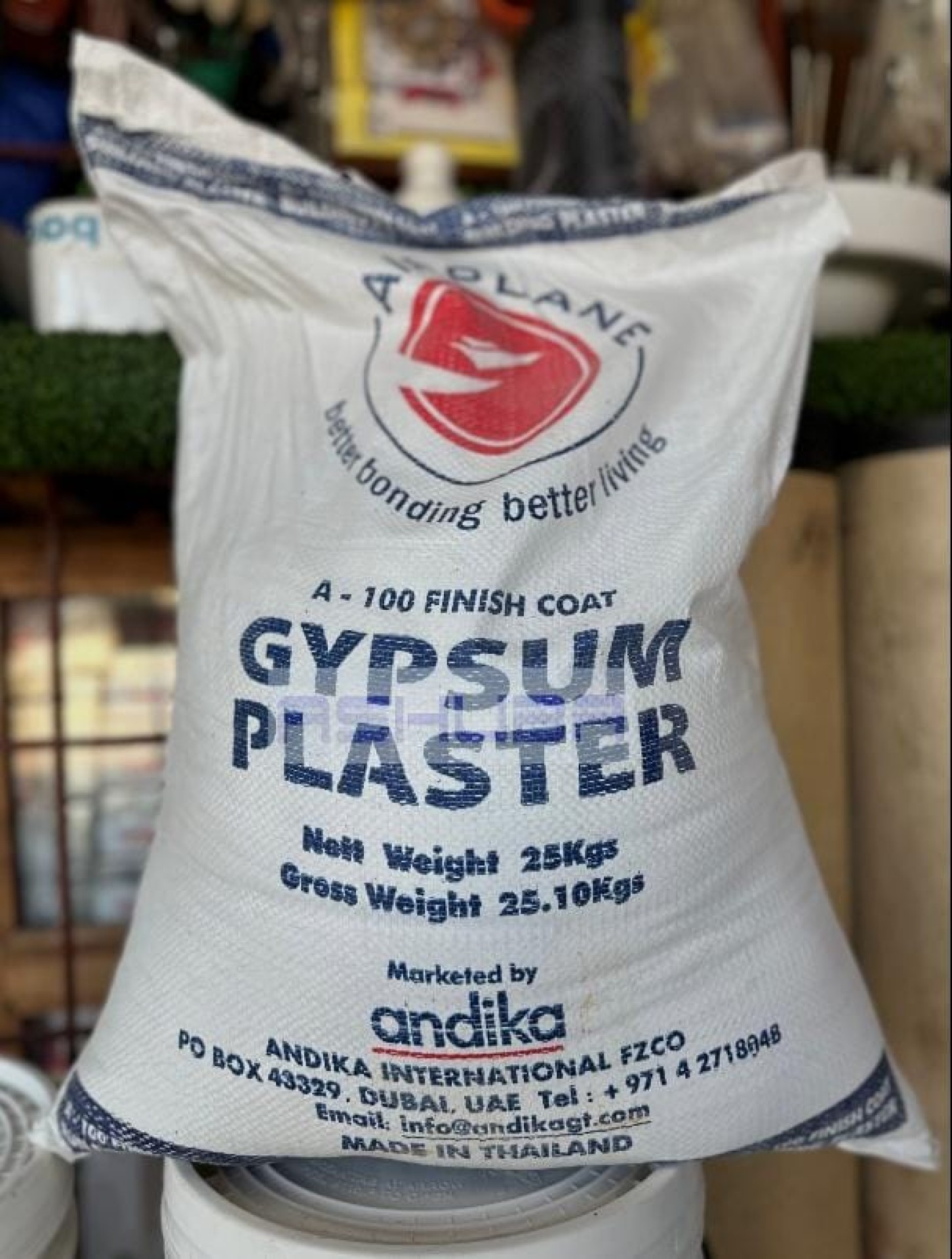 Gypsum powder view 2