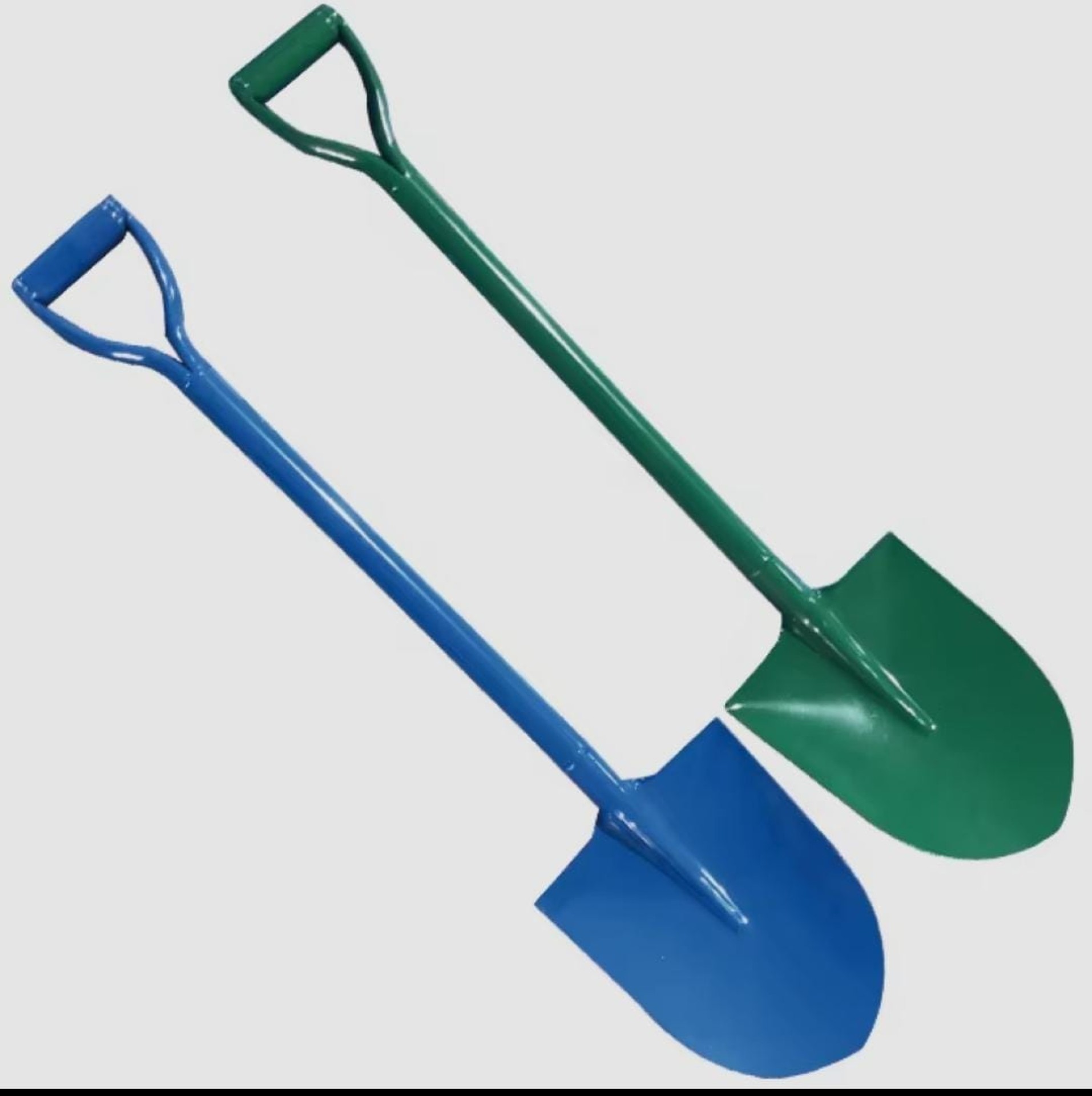 Steel shovel S503Y, gray/red/blue/green, 12 pcs